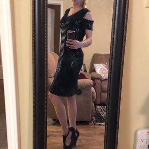BRAND NEW! Black sequin/sparkly dress